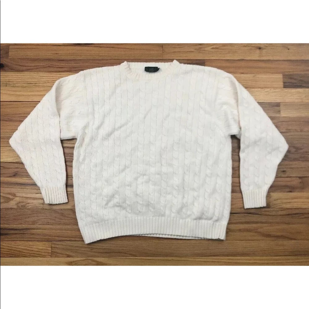 J Crew men’s Cableknit Chunky sweater XL